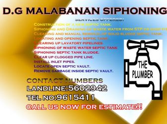 D.g Malabanan Siphoning Excavation Services